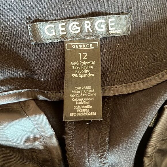 George long black dress pants /Size 12 - Picture 10 of 11